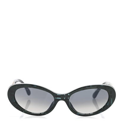 Chanel Acetate Oval Sunglasses 5515-A Green 2 of 8