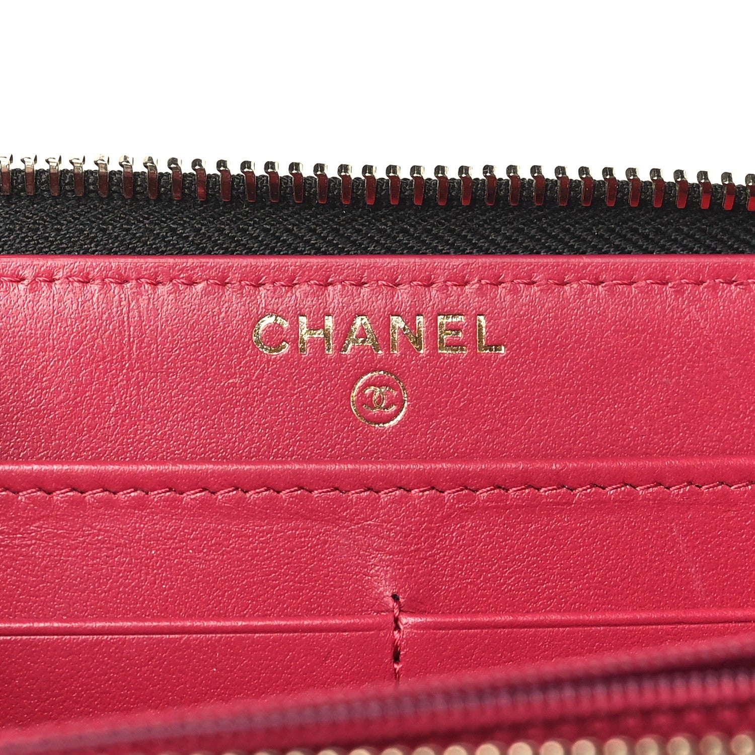 Chanel Lambskin Quilted 19 Long Zipped Around Wallet Black 6 of 10