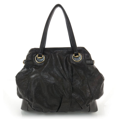 Gucci Guccissima Full Moon Tote Black 1 of 7