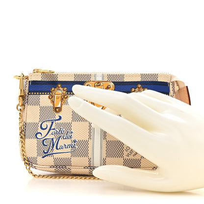 Louis Vuitton Damier Azur Summer Trunks Forte Dei Marmi Mini Pochette Accessories 2 of 7