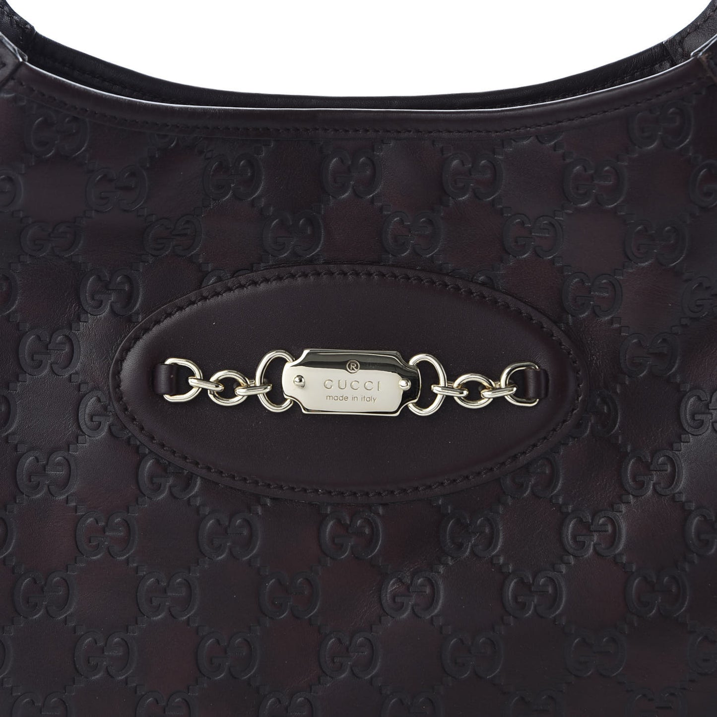 Guccissima Punch Hobo Dark Brown