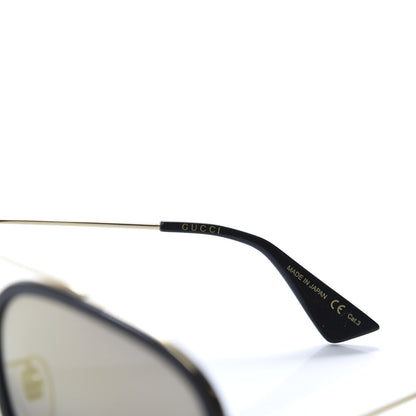 Gucci Aviator Sunglasses GG0062S Black Gold 5 of 8