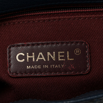 Chanel Patent Goatskin Quilted Medium CC Eyelet Flap Blue 6 of 10