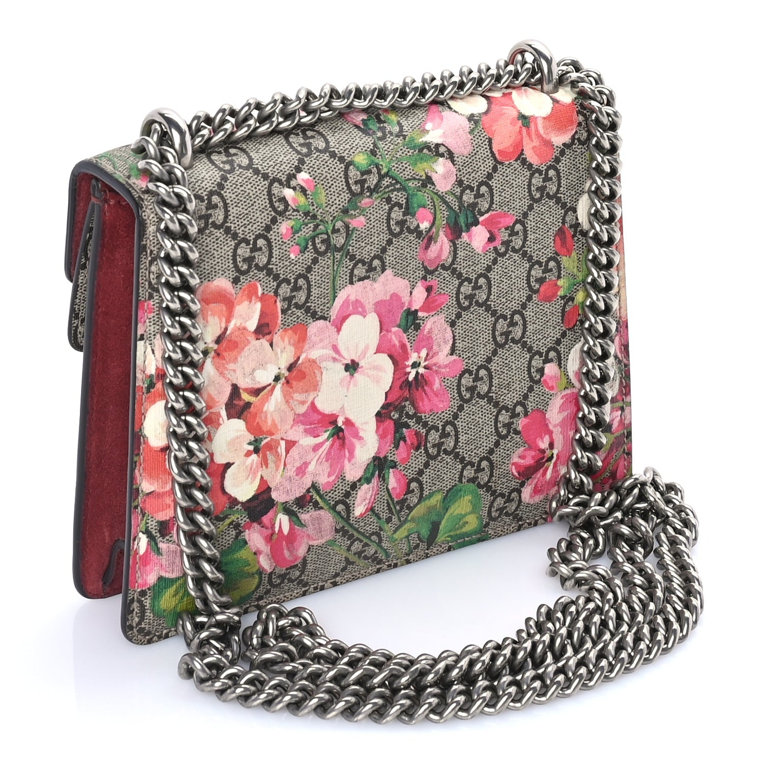Gucci GG Supreme Monogram Blooms Mini Dionysus Shoulder Bag Beige Multicolor Dry Rose 2 of 8