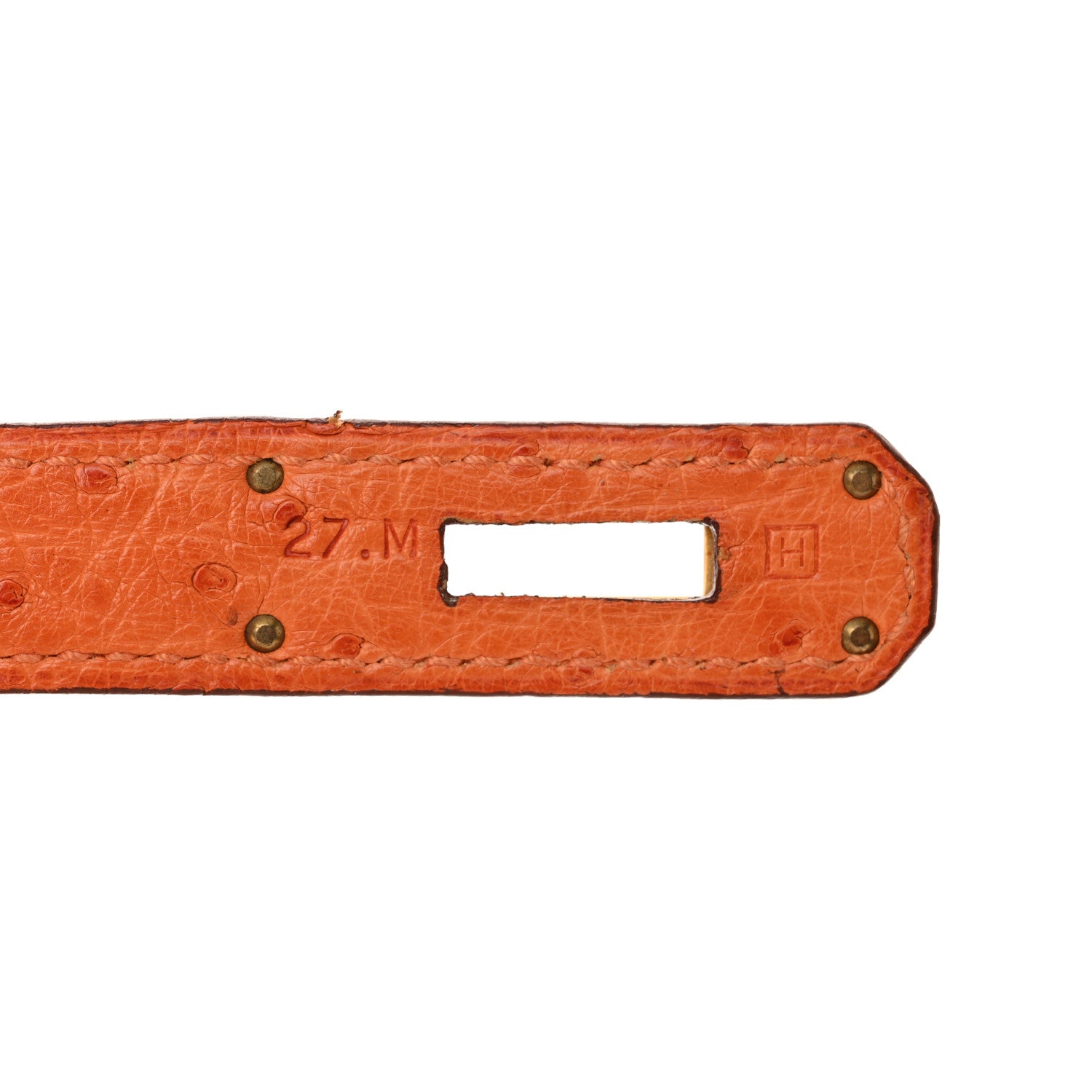 Hermes Ostrich Birkin 35 Orange 7 of 16