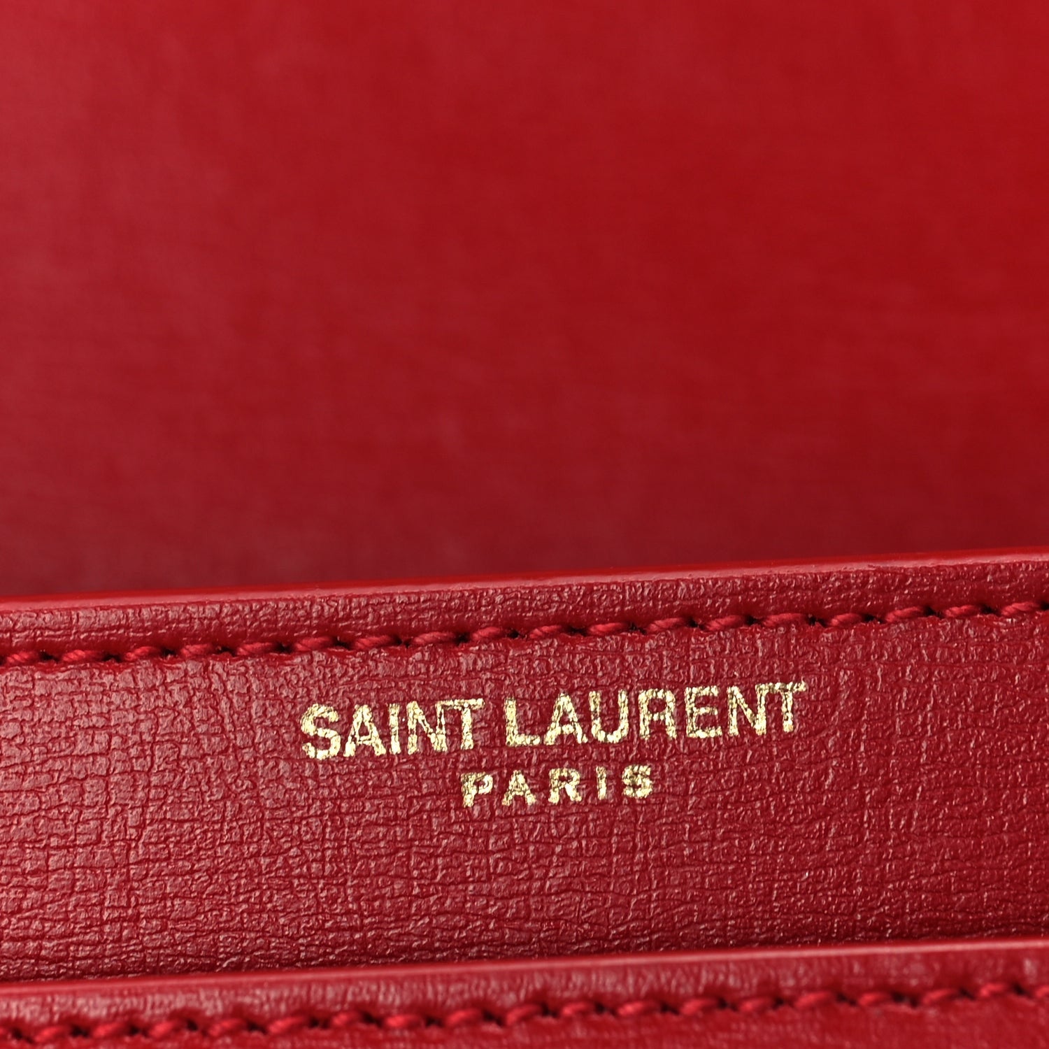 Saint Laurent Calfskin Medium Monogram Sunset Rouge Eros 5 of 8