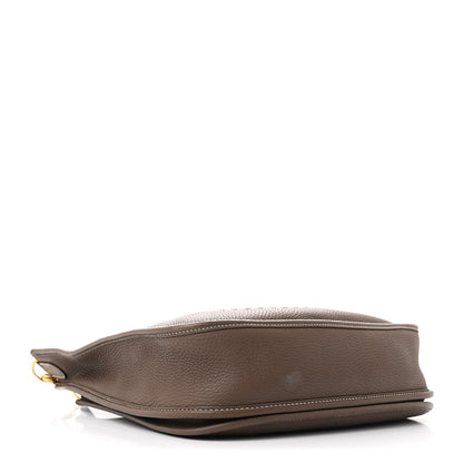 Hermes Taurillon Clemence Evelyne III PM Etoupe 4 of 15