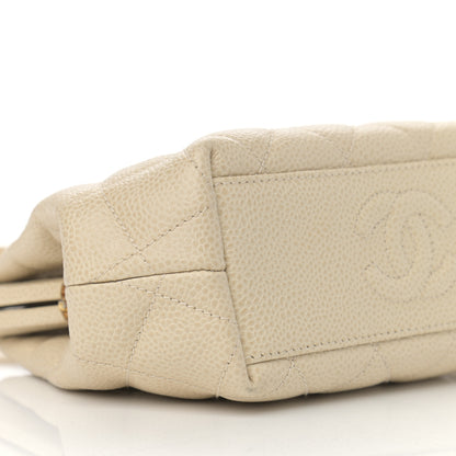 Chanel Caviar Quilted Frame Evening Bag Beige 5 of 14