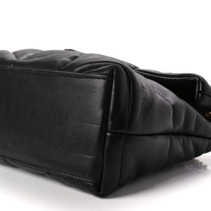 Saint Laurent Lambskin Quilted Small Loulou Puffer Monogram Chain Satchel Black 8 of 8