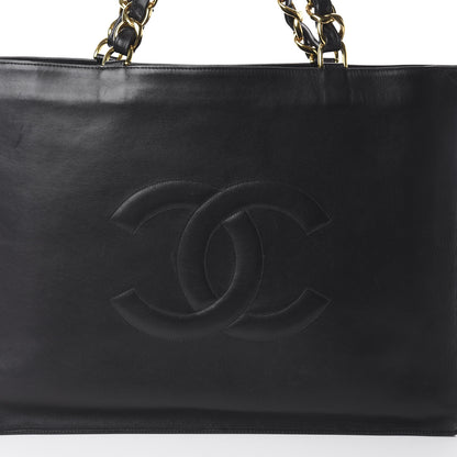 Chanel Lambskin CC Tote Black 8 of 10