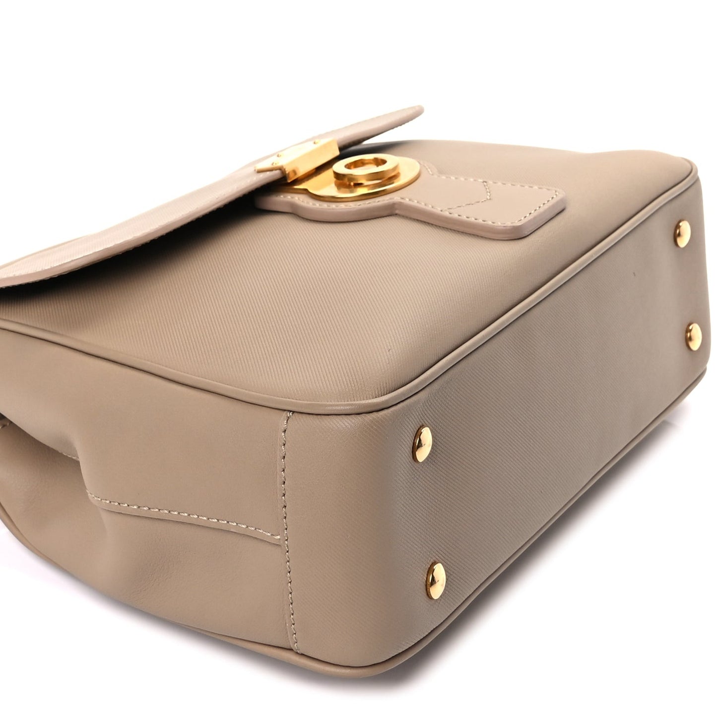 Trench Calfskin Medium DK88 Top Handle Bag Honey