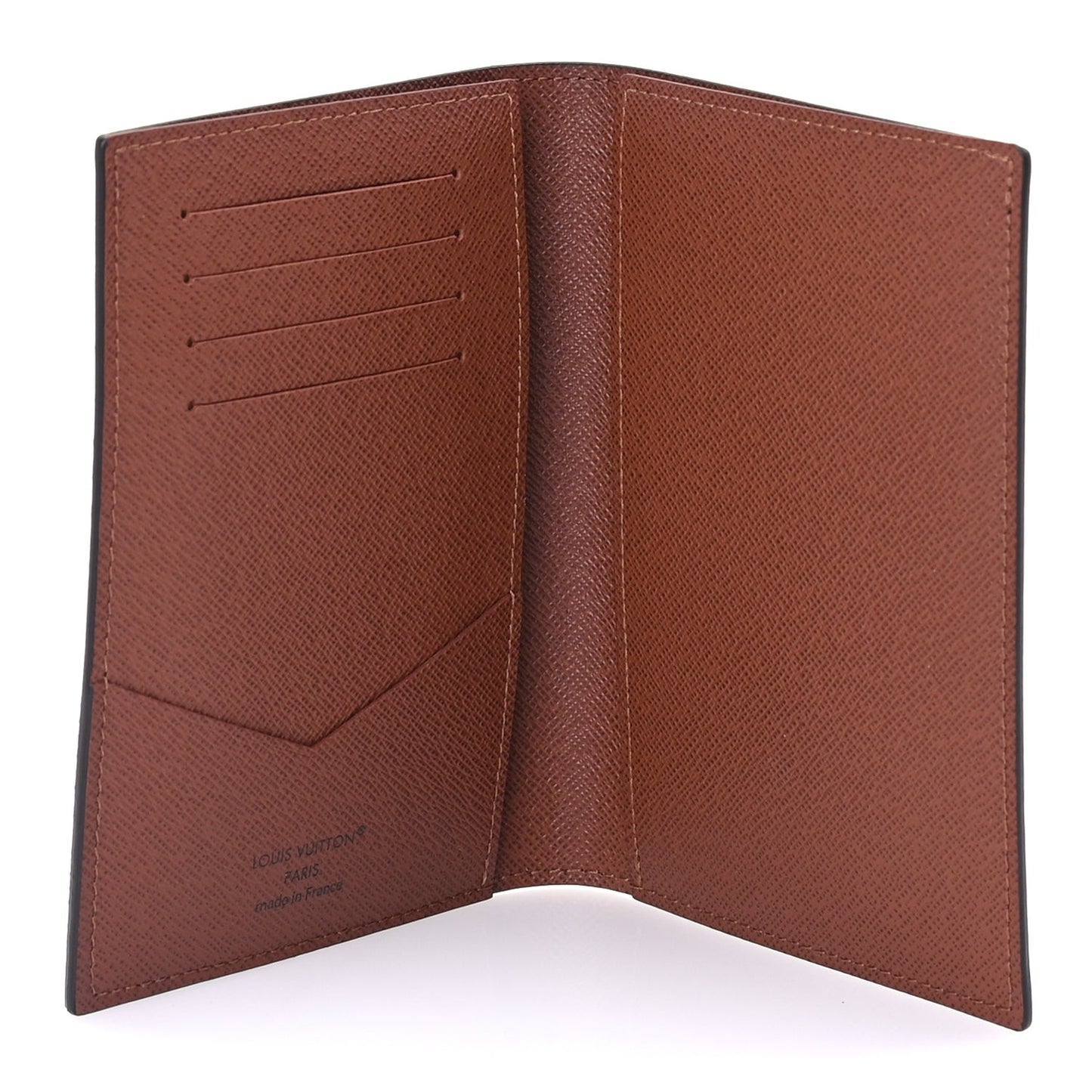 Monogram Passport Cover Brown