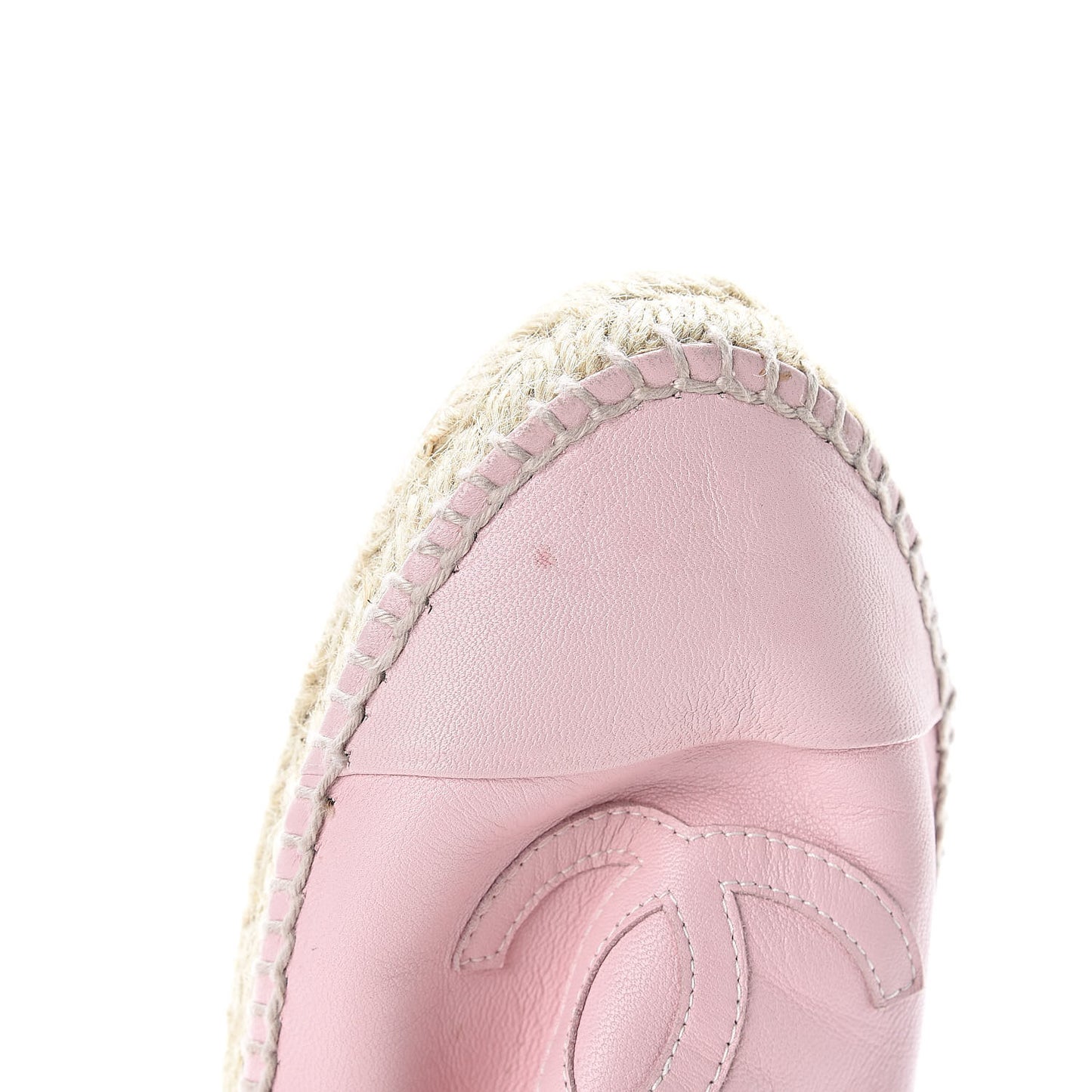 Lambskin CC Espadrilles 41 Light Pink