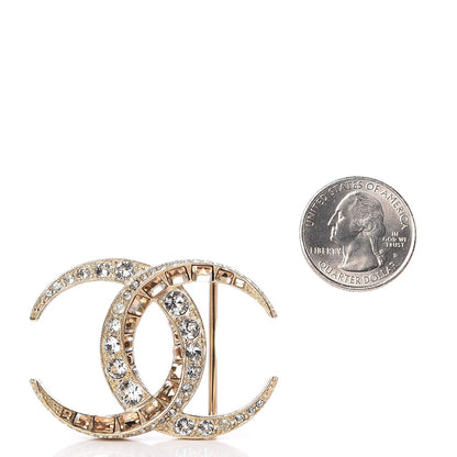 Chanel Baguette Crystal CC Belt Buckle Light Gold 3 of 4