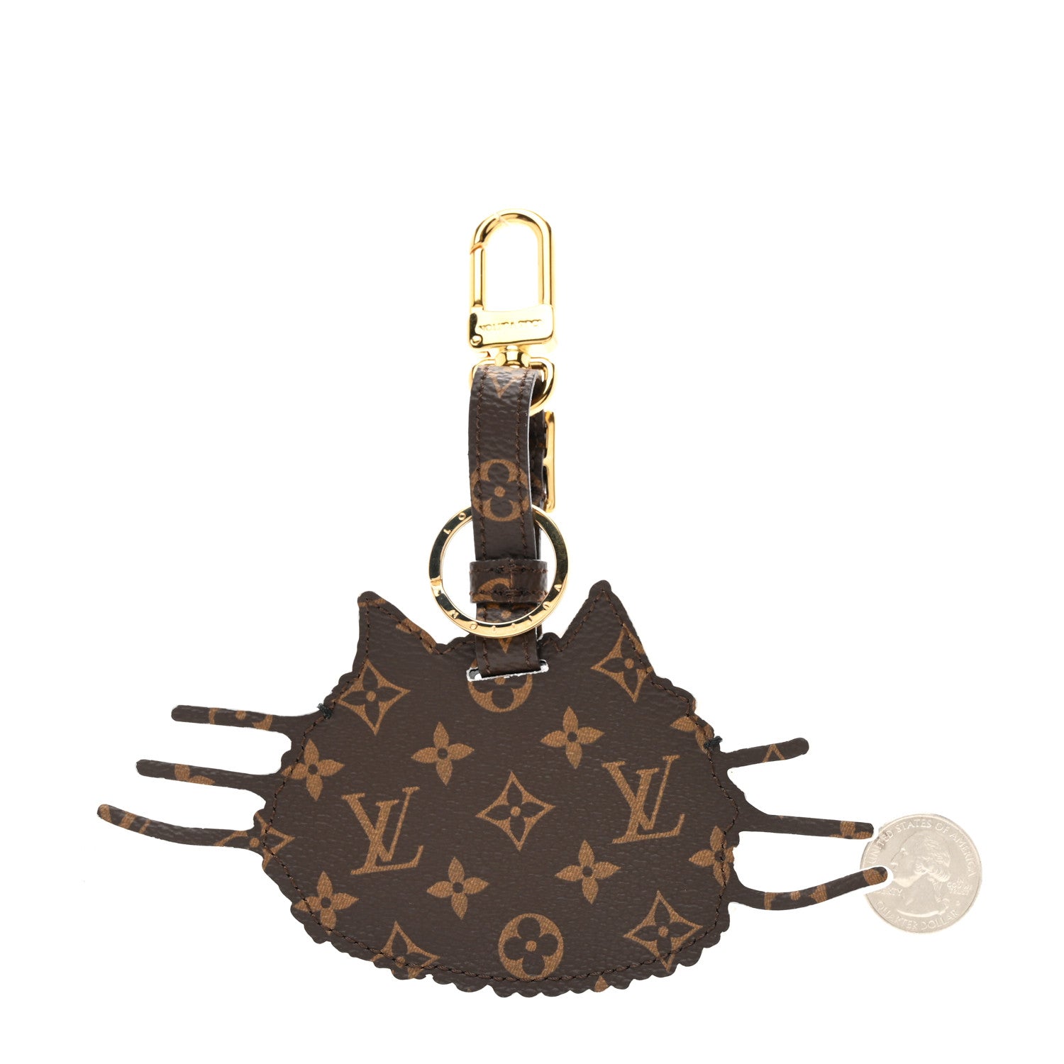 Louis Vuitton Epi Monogram Catogram Bag Charm Key Holder Gris 2 of 5
