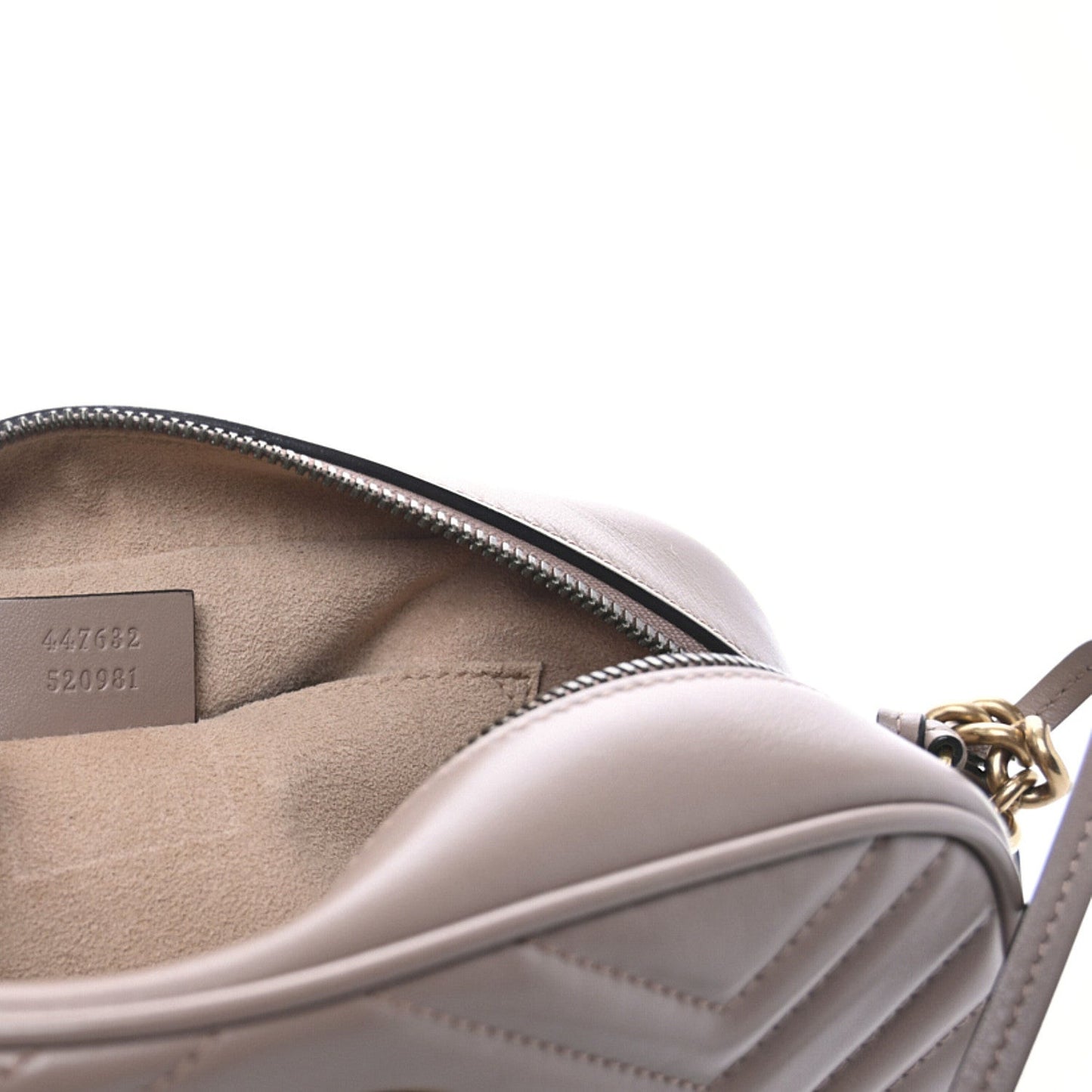 Calfskin Matelasse Small GG Marmont Chain Shoulder Bag Porcelain Rose