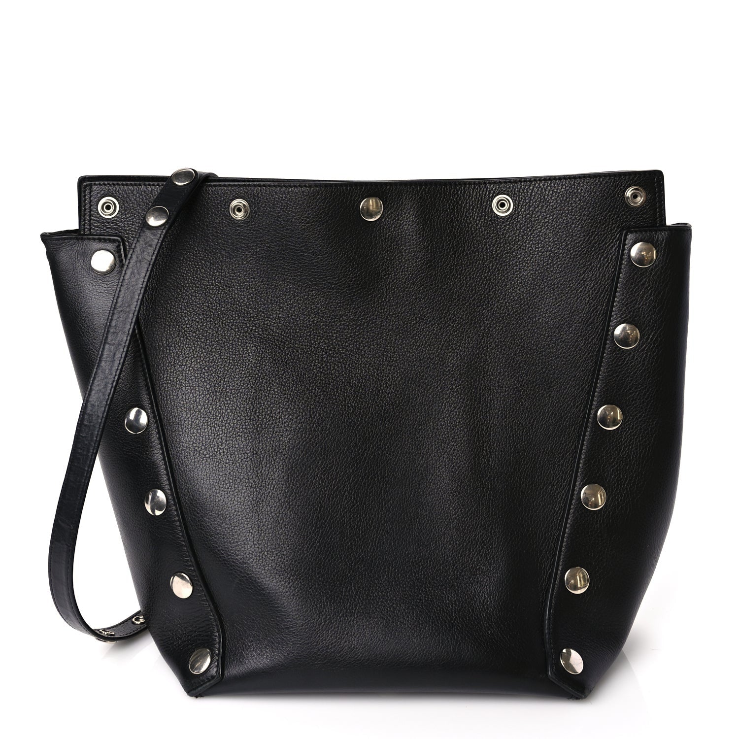 Mulberry Calfskin Studded Camden Bucket Black 1 of 8