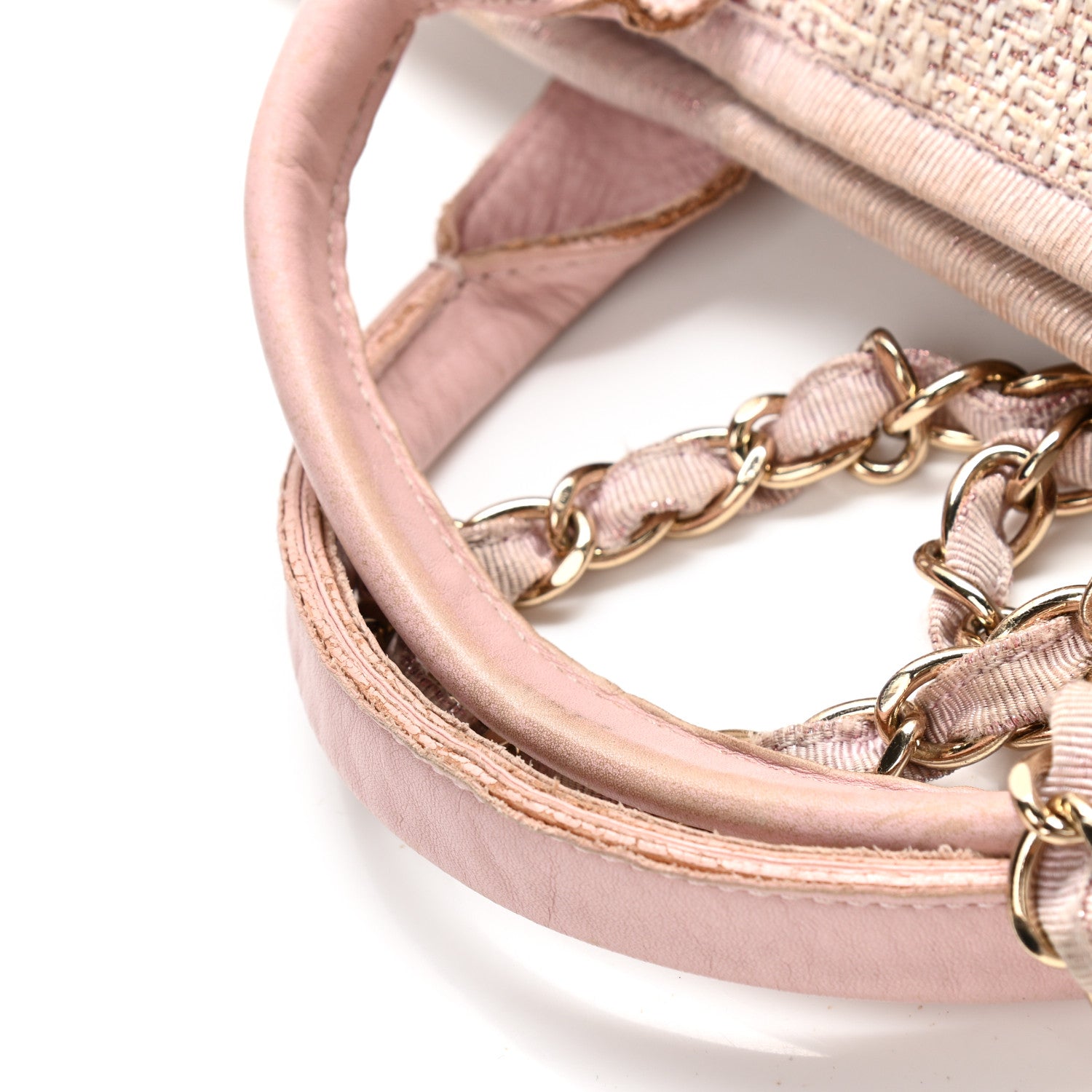 Chanel Straw Lurex Medium Deauville Tote Pink 13 of 13