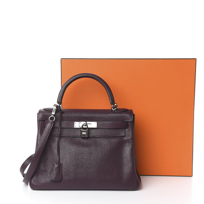 Hermes Chevre Mysore Kelly Retourne 28 Raisin 12 of 12