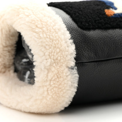 Louis Vuitton Calfskin Monogram Teddy Muffle Black 9 of 12