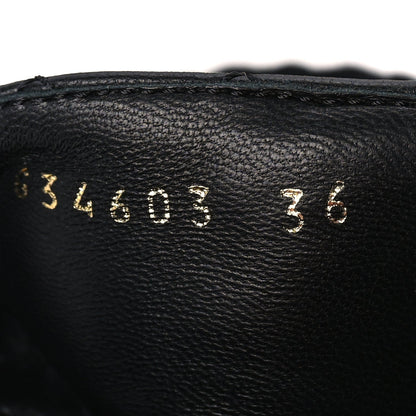 Chanel Cord Lambskin Quilted Logo Mules 36  Black 8 of 8