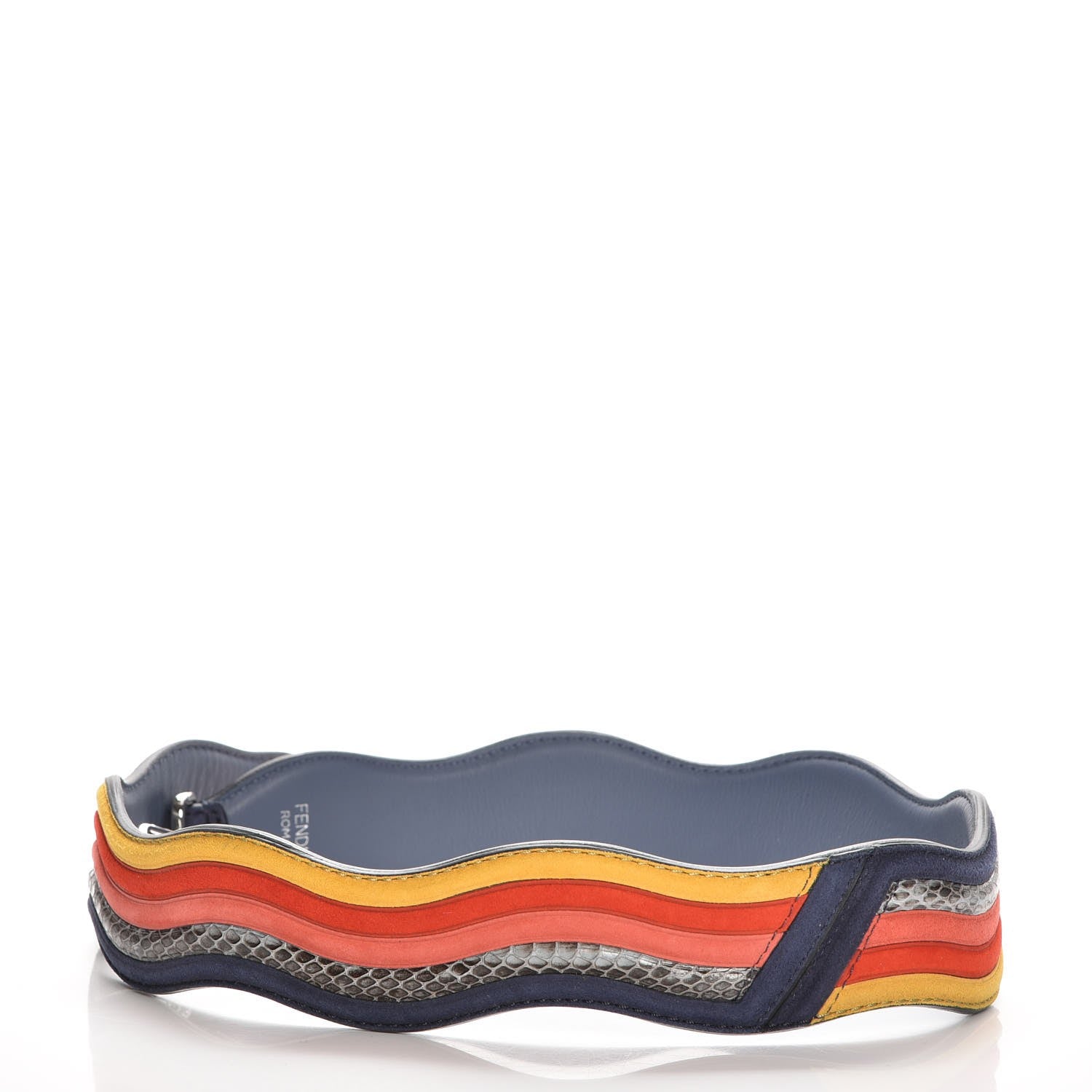 Fendi Suede Calfskin Waves Strap You Multicolor Mirto 2 of 3