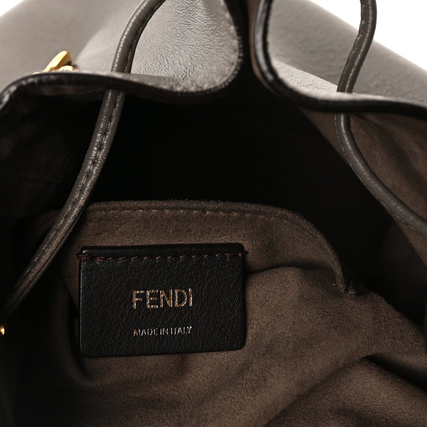 Vitello Grace Matte F is  Grande Mon Tresor Bucket Bag  Argilla