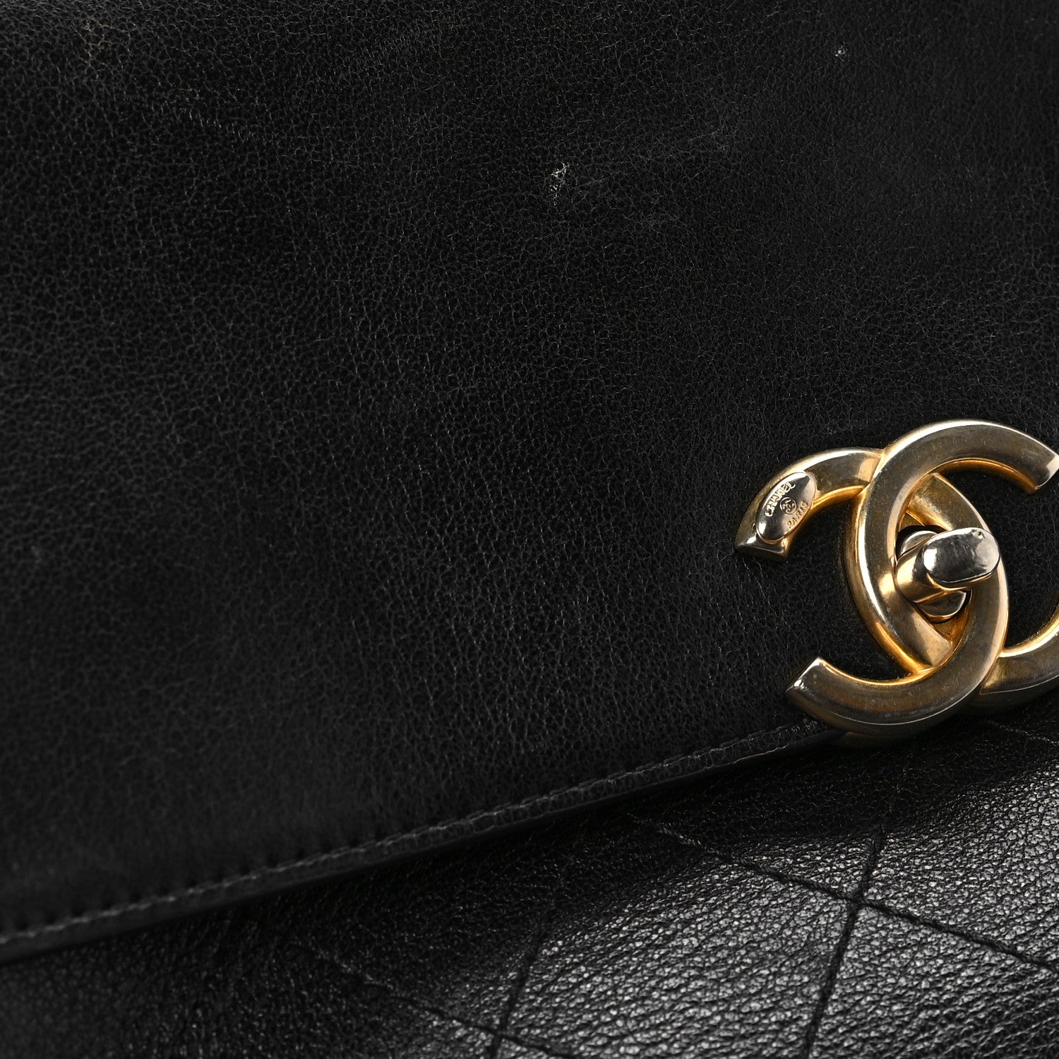 Chanel Lambskin Stitched Coco Luxe Medium Flap Black 12 of 14