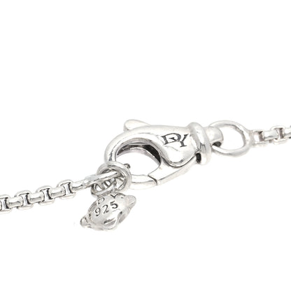 David Yurman Sterling Silver Diamond 10mm Labyrinth Pendant Necklace 6 of 6