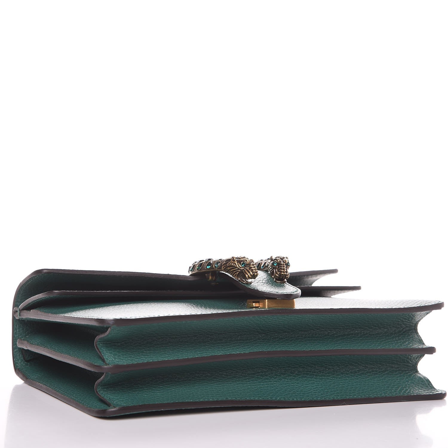 Gucci Pebbled Calfskin Small Dionysus Shoulder Bag Emerald 4 of 8