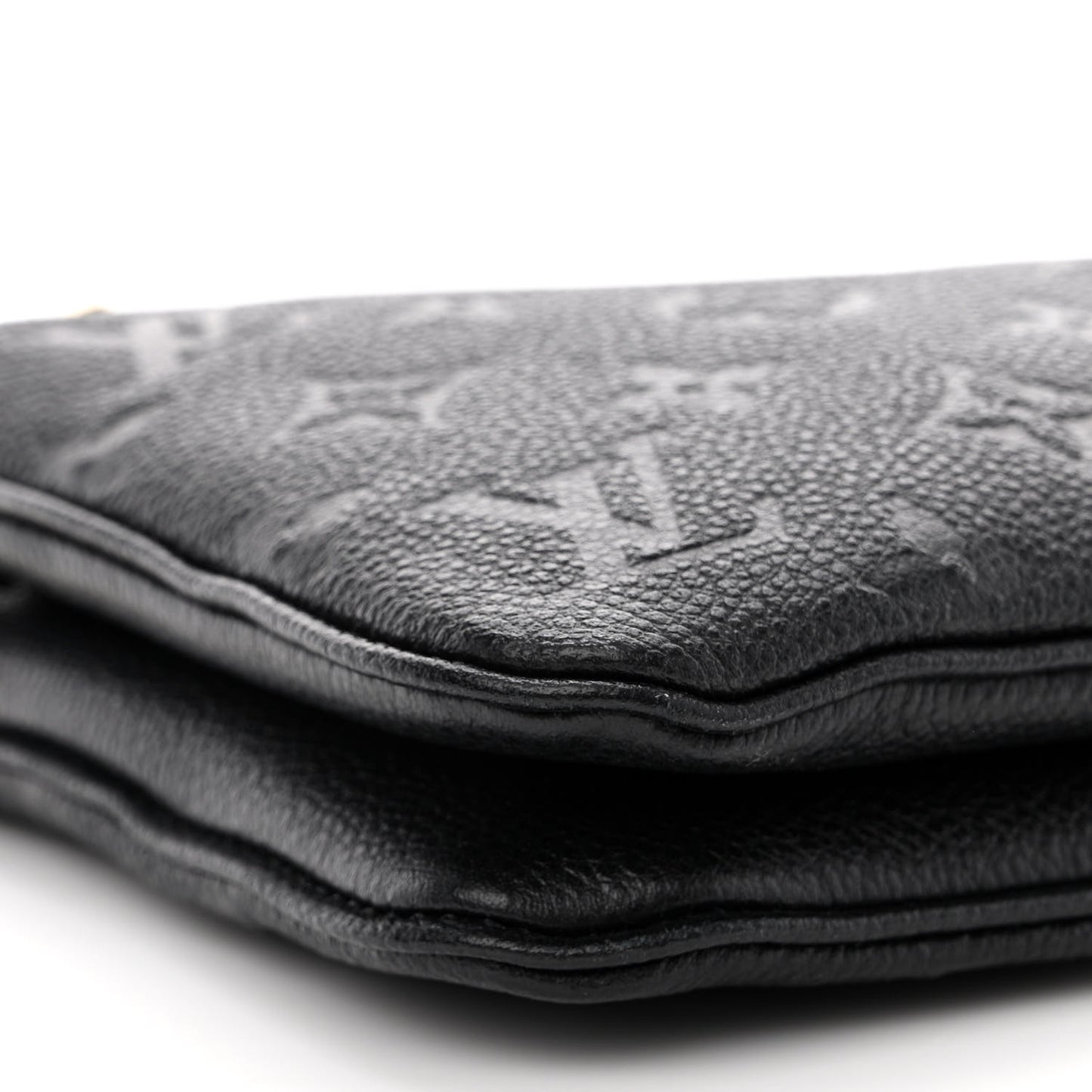 Empreinte Double Zip Pochette Black