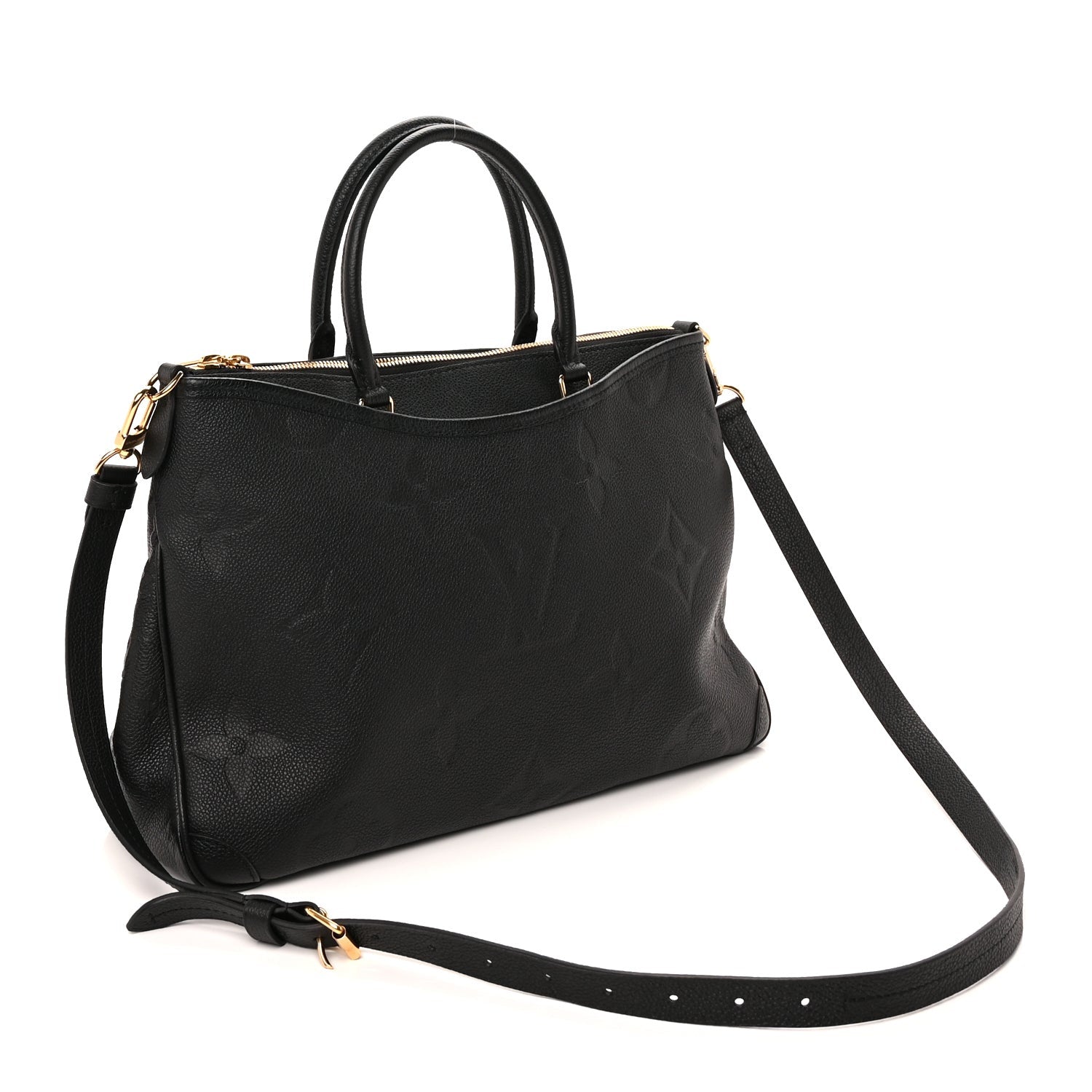Louis Vuitton Empreinte Monogram Giant Trianon MM Black 2 of 7