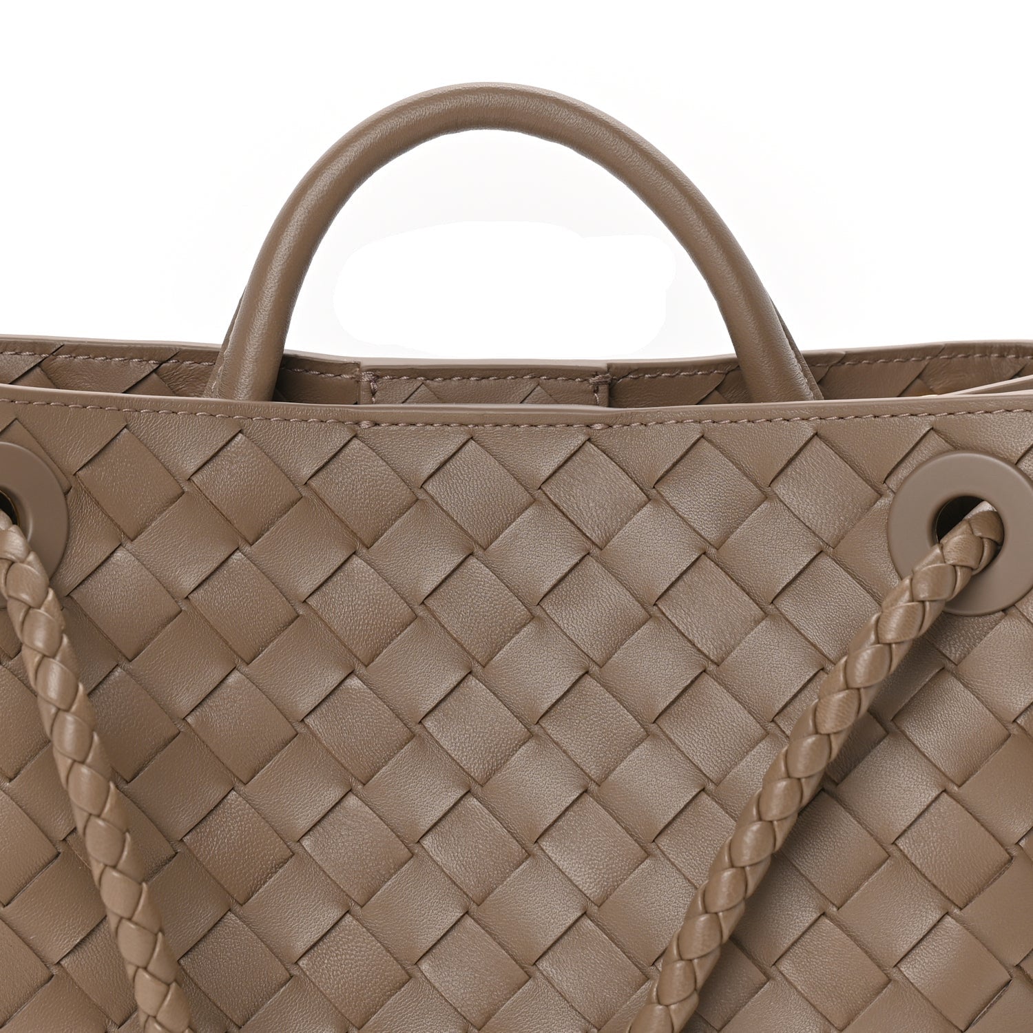 Bottega Veneta Nappa Intrecciato Small Andiamo Shoulder Bag Pinecone 6 of 8