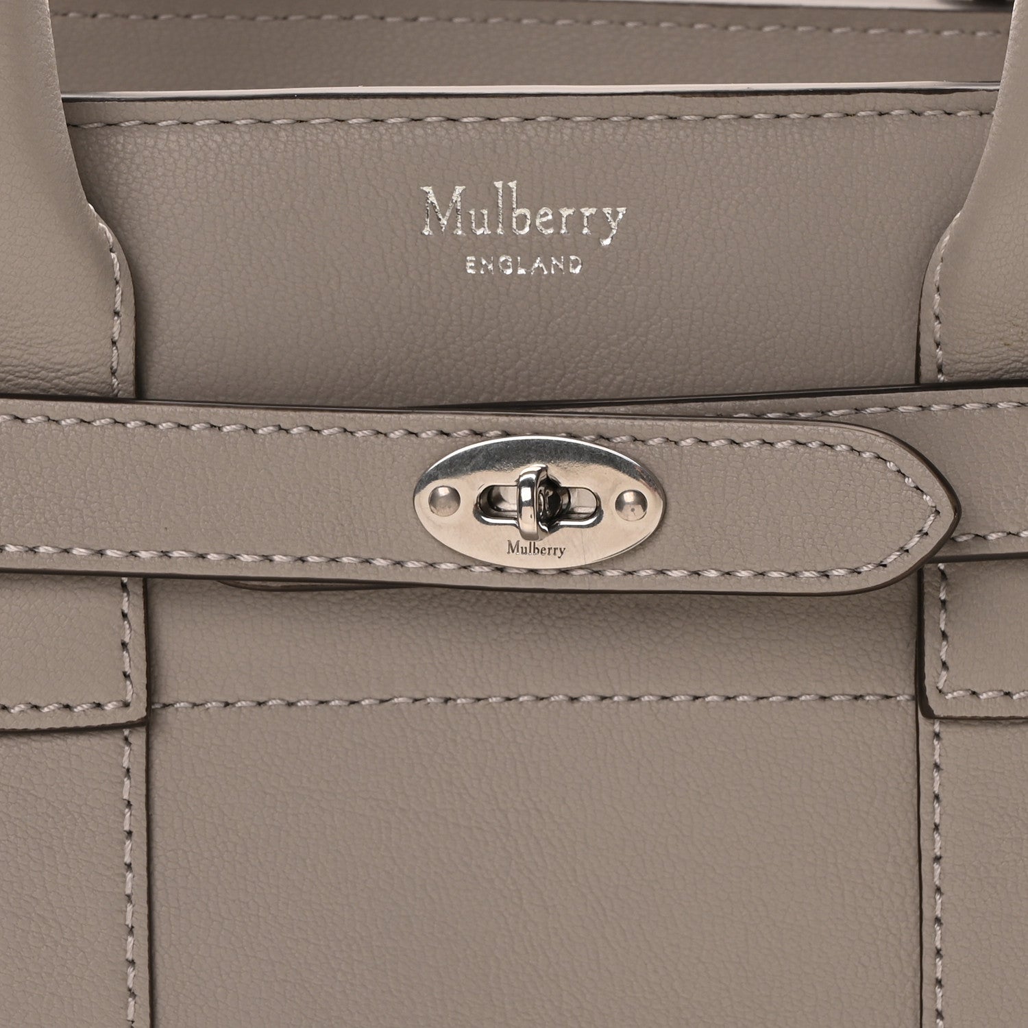 Mulberry Micro Classic Grain Small Zipped Bayswater Grey 8 of 10