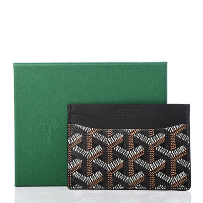 Goyard Goyardine Saint Sulpice Card Holder Black 7 of 7