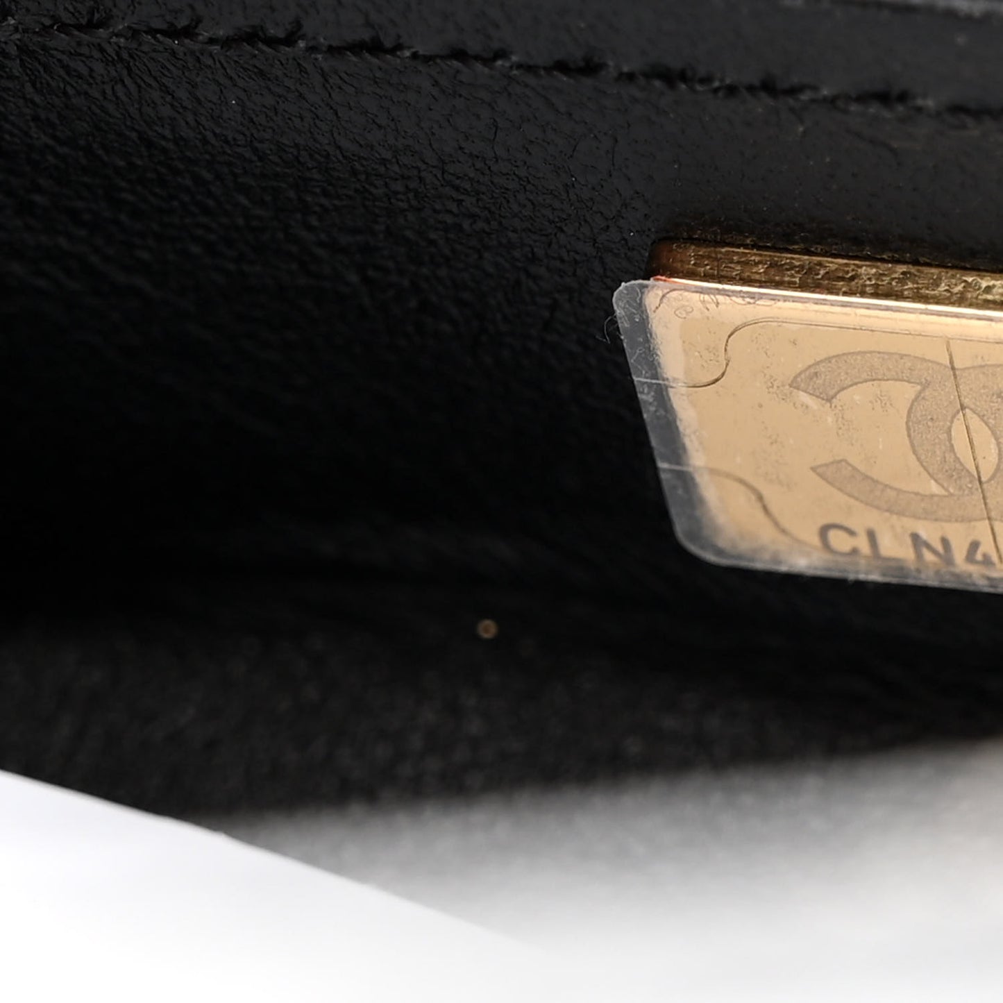 Lambskin Quilted Top Handle Small Vanity Case Black