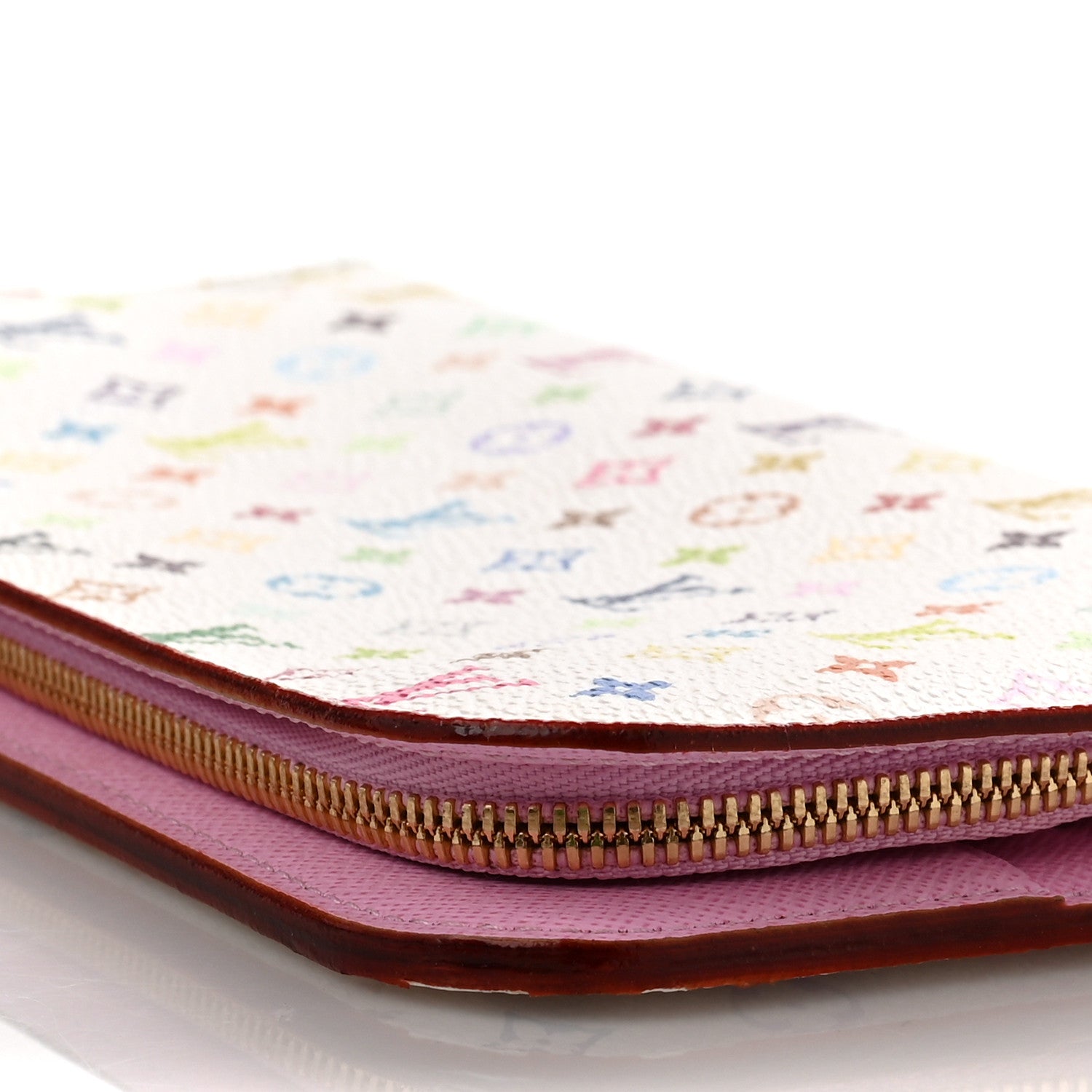 Louis Vuitton Monogram Multicolor Insolite Wallet White Litchi 8 of 9