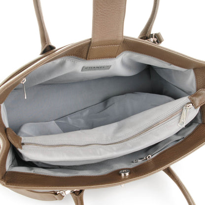 Chanel Deerskin Cerf Executive Shopper Tote Brown 5 of 8