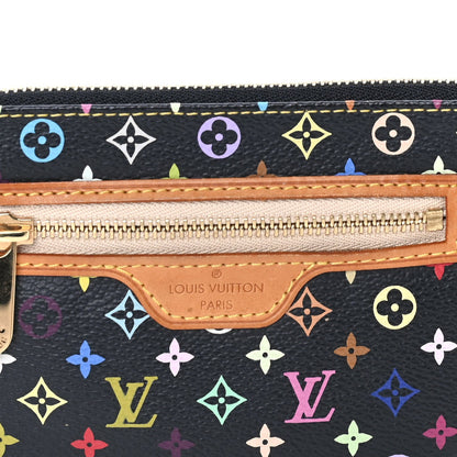 Louis Vuitton Monogram Multicolor Pochette Plate MM Black 4 of 8