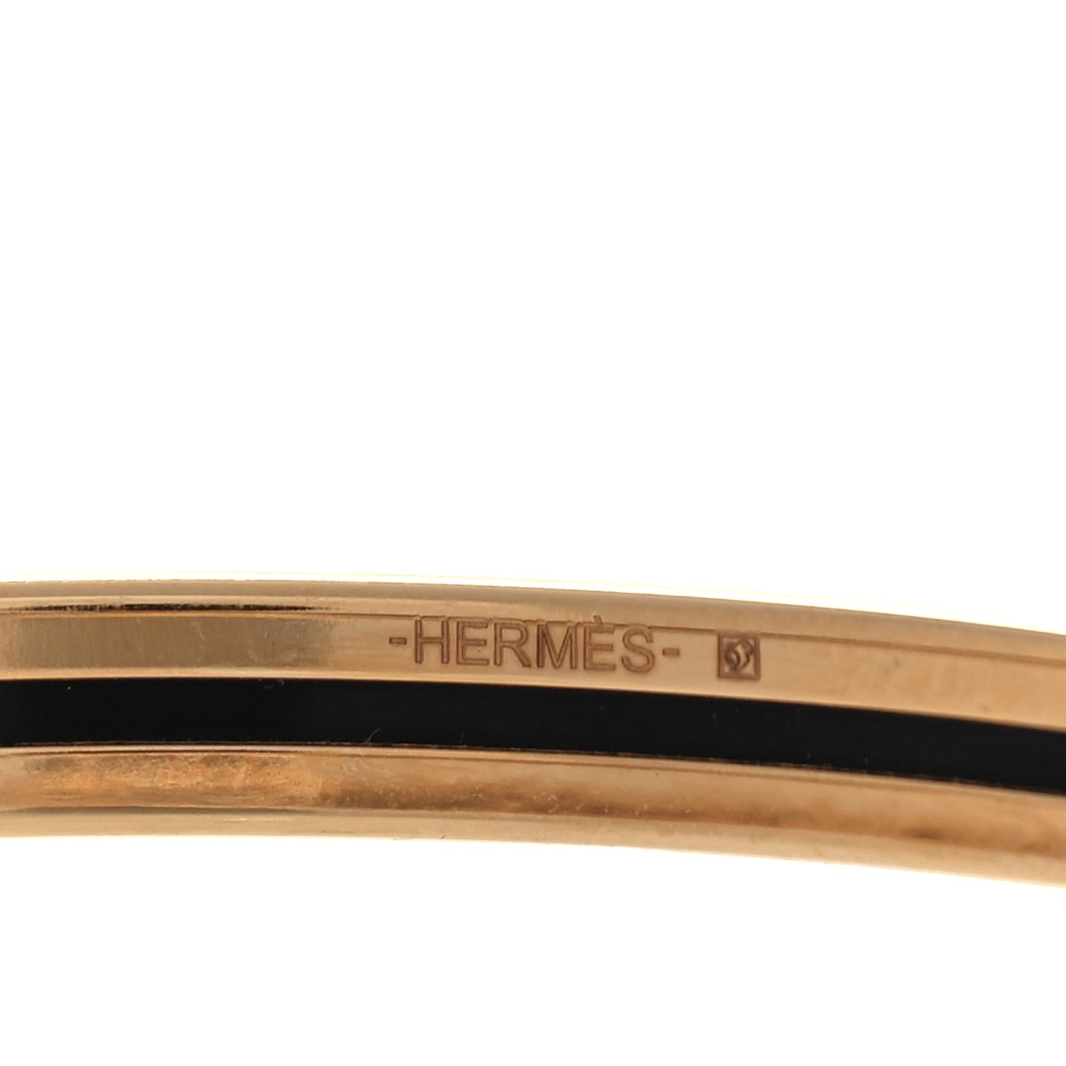 Hermes Enamel Uni Bangle 62 Orange Fruite 4 of 4