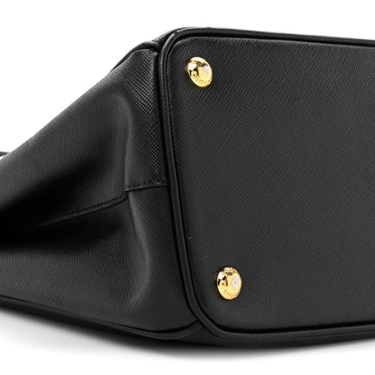 Prada Saffiano Small Galleria Double Zip Tote Black 11 of 17