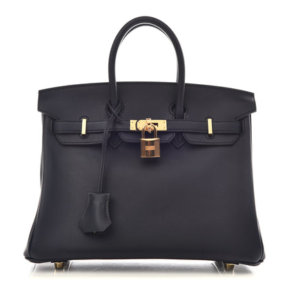 Hermes Swift Birkin 25 Bleu Indigo 1 of 12