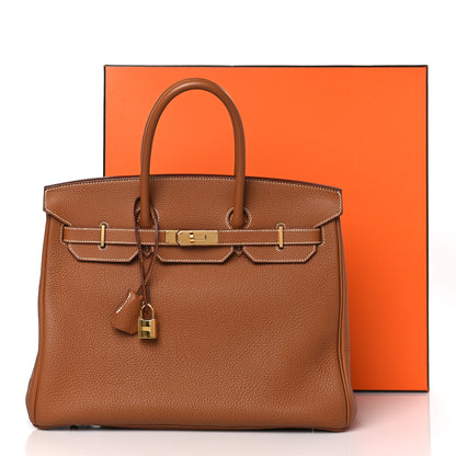 Hermes Togo Birkin 35 Gold 15 of 15