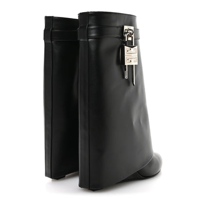 Givenchy Calfskin Shark Lock Ankle Boots 39.5 Black 5 of 8
