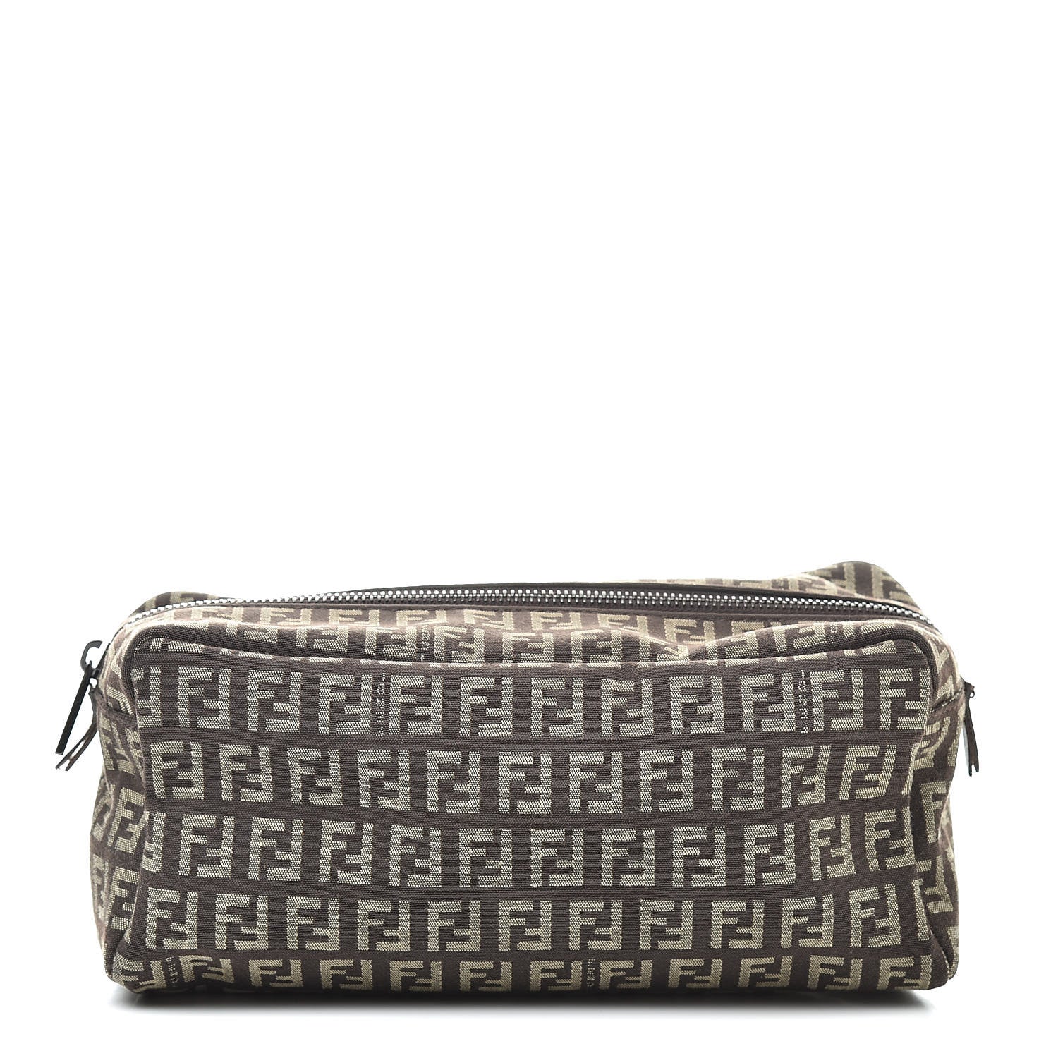Fendi Zucchino Cosmetic Case Tobacco 1 of 14