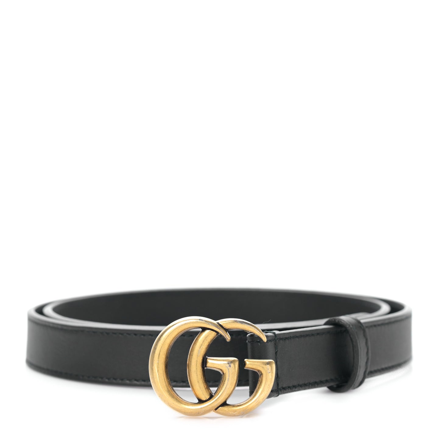 Calfskin Double G 20mm Belt 80 32 Black