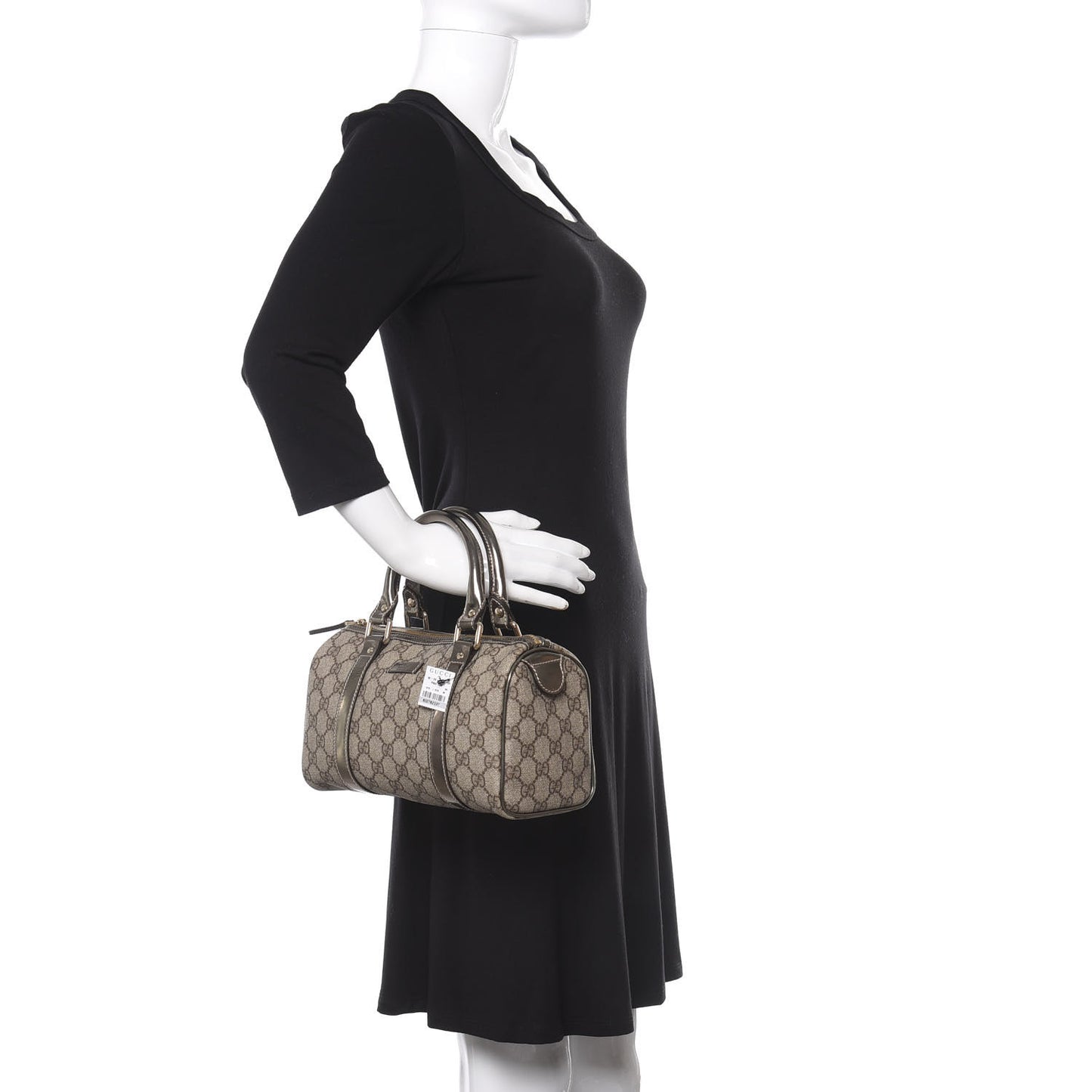 GG Plus Monogram Small Joy Boston Metallic