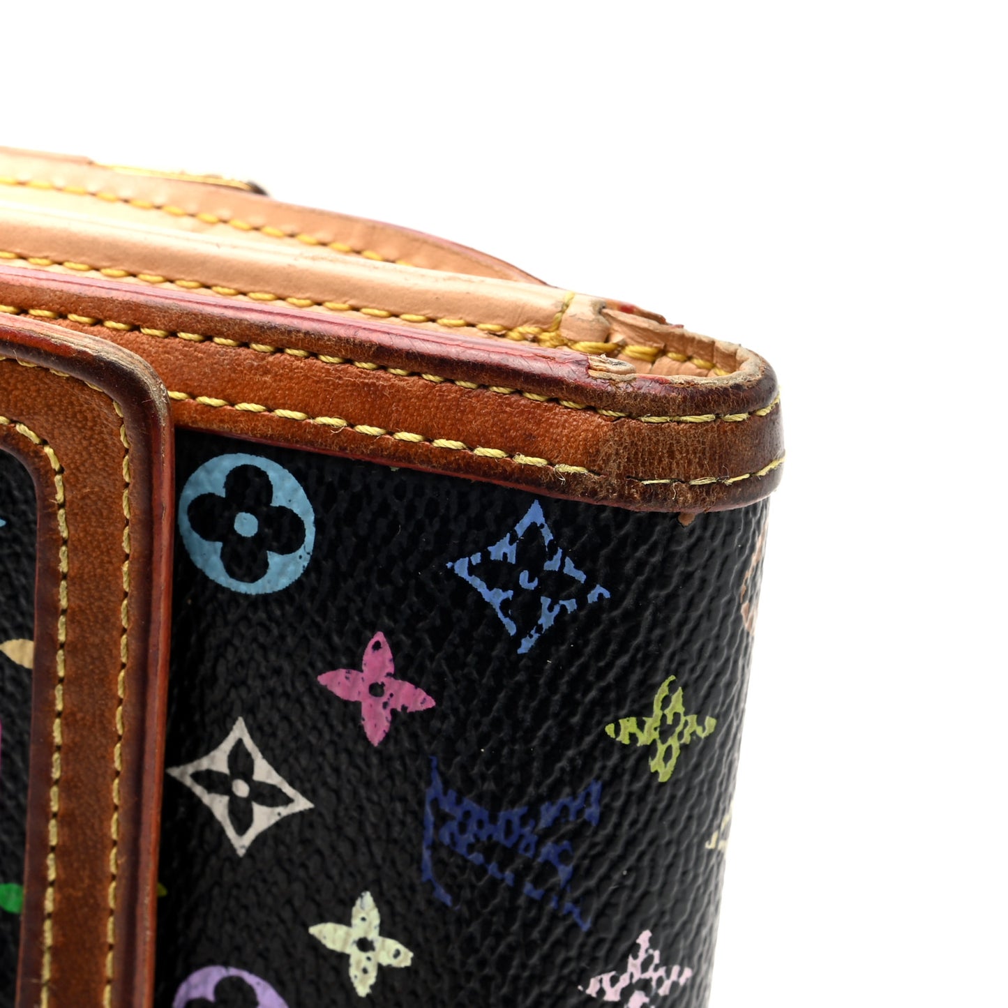 Monogram Multicolor Porte-Monnaie Billets Wallet Black