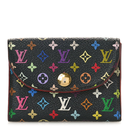 Louis Vuitton Monogram Multicolor Business Card Holder Black Grenade 1 of 10