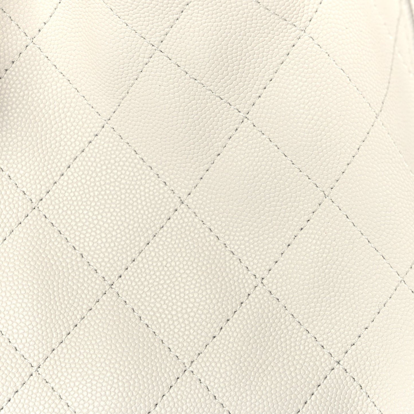 Caviar Quilted Small  25 Handbag White